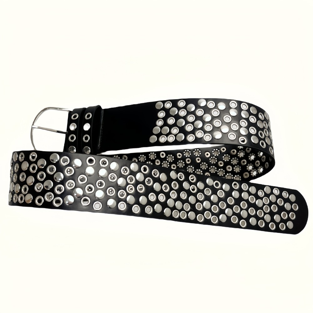 Панк-ремень с вырезами и закле – обзор и цена Streetwear Brand Belts