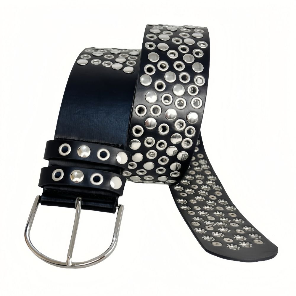 Панк-ремень с вырезами и закле – обзор и цена Streetwear Brand Belts